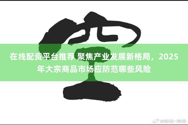 在线配资平台推荐 聚焦产业发展新格局，2025年大宗商品市场应防范哪些风险